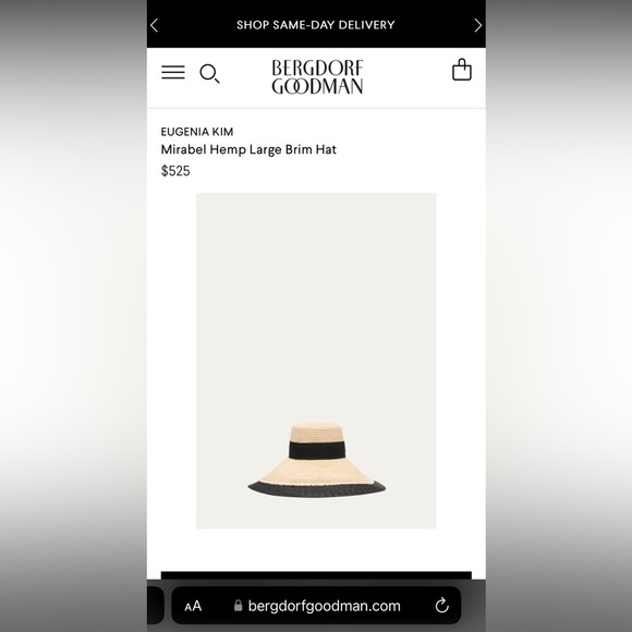 Eugenia Kim Mirabel Straw Hat NWOT - Picture 7 of 8